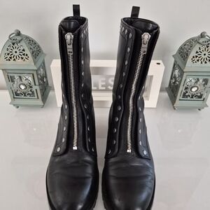 Coach Black Leather Women's Boots
